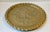 Large Vintage Moroccan Round Tray in Embossed Brass, 1950s For Sale - Image 4 of 9