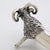 Silver Vintage Italian Handmade Genuine Sterling Silver 925 Ram / Aries Shaped Spoon Rest For Sale - Image 8 of 11