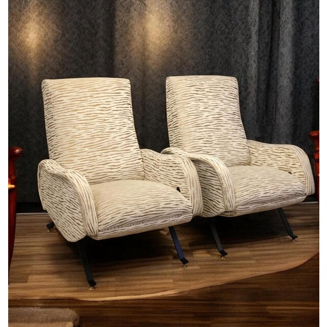 Vintage Reclinable Lounge Chairs, 1950, Set of 2 For Sale - Image 9 of 11