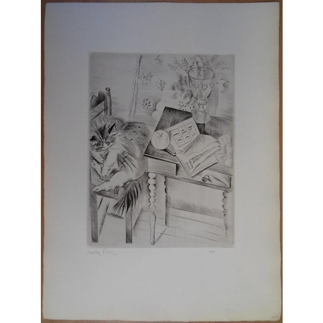 Emilia "Mily" POSSOZ (1888-1967)The cat's napOriginal engravingSigned in pencilLimited edition of 40 copies...