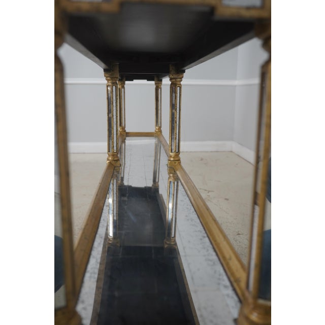 Theodore Alexander Hollywood Regency Mirror Surface Sofa or Hall Table For Sale - Image 11 of 13