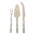 Vintage Hollywood Regency Faux Bamboo Silver Plate Charcuterie & Cheese Serving Set - 3 Pieces For Sale