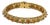 Mid 20th Century Multi-Gems 18k Yellow Gold Floral Link Bracelet For Sale