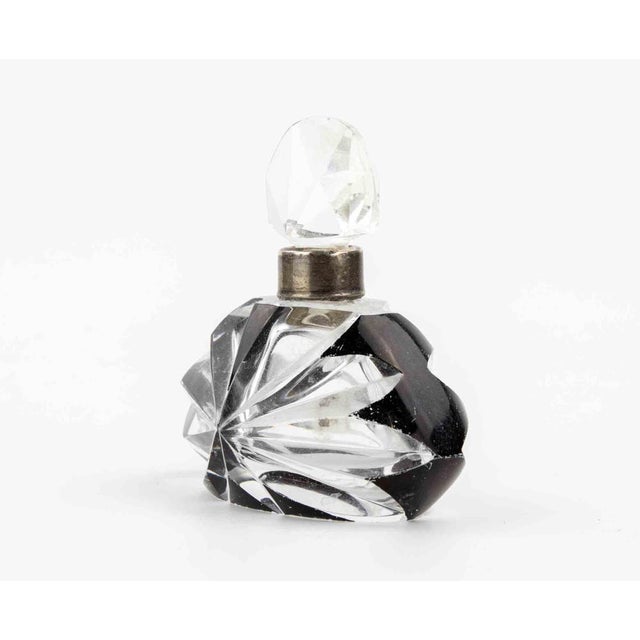 Art Deco Cut Glass Victorian Perfume Bottle, 1920s For Sale - Image 3 of 7