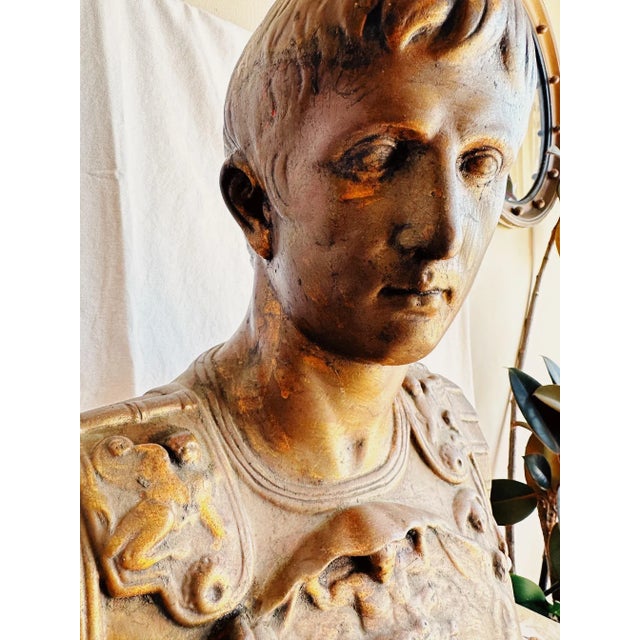 1970s Bust of Cesar Augustus For Sale - Image 4 of 13