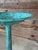Metal Vintage Cast Iron Garden Tazza or Pedestal Centerpiece With Verdigris Finish For Sale - Image 7 of 12