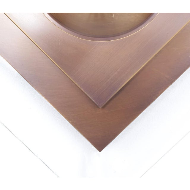 Brown Dutch Copper Wall Lamp with Glass from Dijkstra Lampen, 1980s For Sale - Image 8 of 11