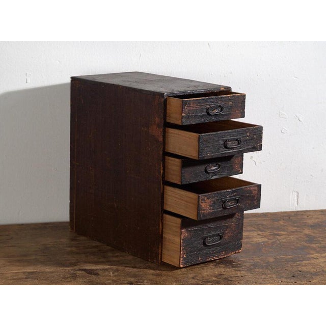 Japanese Vertical Ko-Dansu Filing Cabinet For Sale - Image 3 of 11