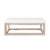 Contemporary Matthew Izzo Home Kenneth Cerused Oak Bench With White Vinyl Cushion For Sale - Image 3 of 4