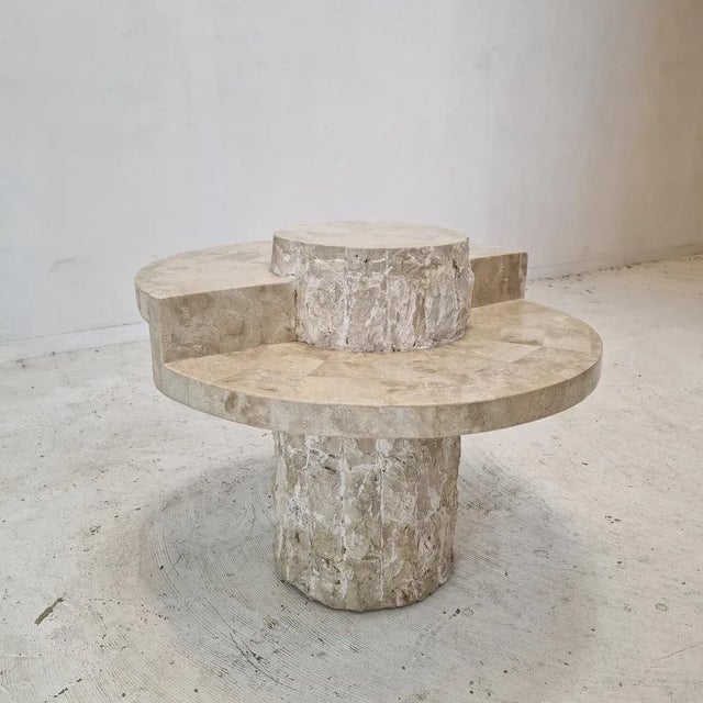 Mactan or Fossil Stone Coffee Table by Magnussen Ponte, 1980s For Sale - Image 4 of 13