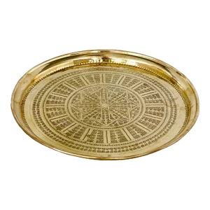 Moroccan Vintage Brass Tray