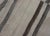 Mid 20th Century Vintage Turkish Kilim Runner With Horizontal Stripes in Gray Charcoal & Cream For Sale - Image 11 of 11