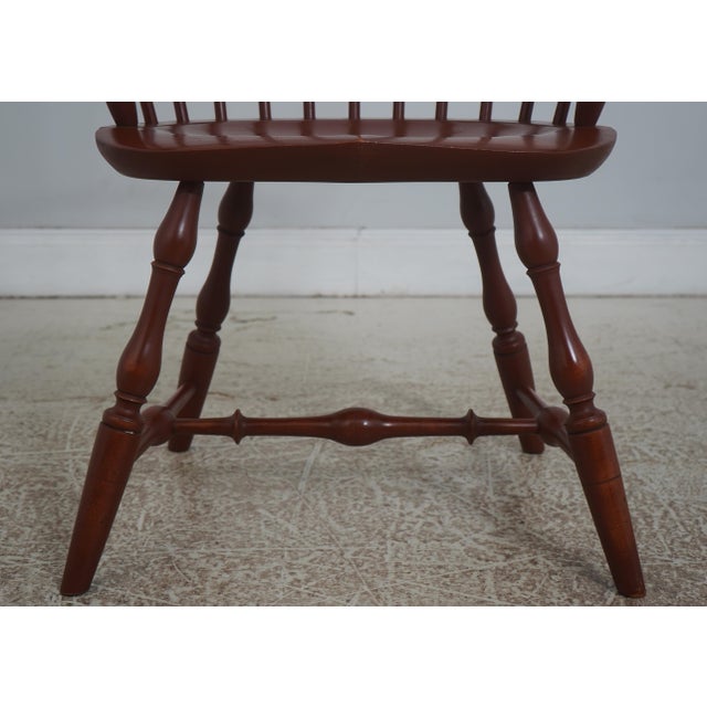 Brown Set of 6 Dr Dimes Sack Back Windsor Dining Armchairs For Sale - Image 8 of 18
