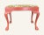 Late 20th Century Painted Chippendale Style Upholstered Bench For Sale - Image 6 of 6