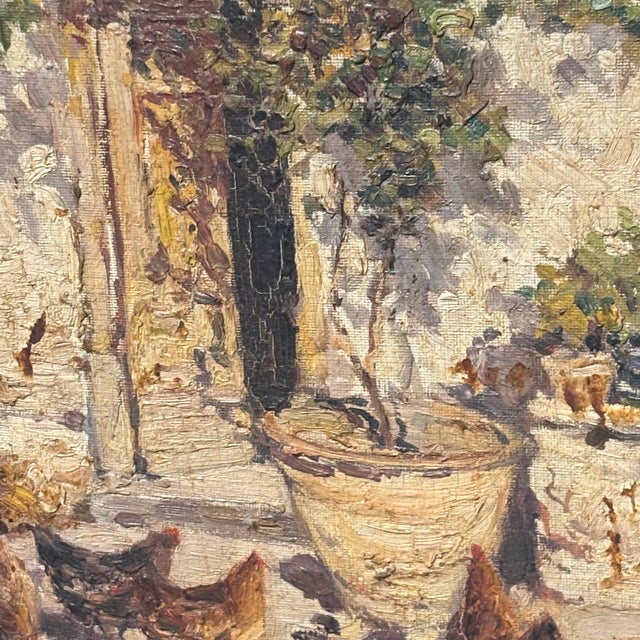 Giuseppe Giardiello, Popular Court Scene, Early 1900s, Oil on Canvas For Sale - Image 12 of 15