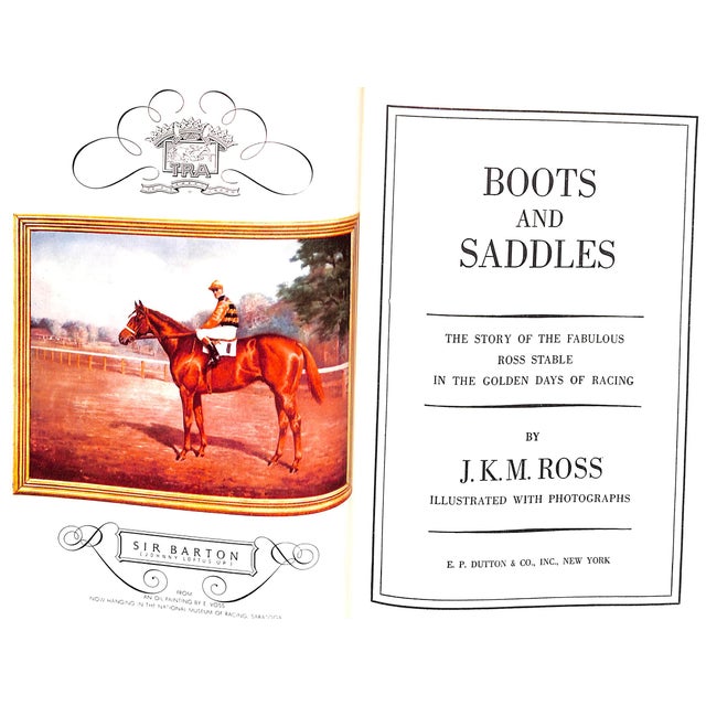1950s "Boots and Saddles: The Story of the Fabulous Ross Stable in the Golden Days of Racing" 1956 Ross, j.k.m. For Sale - Image 5 of 11