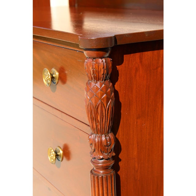 Antique Mahogany Dresser Set With Swivel Mirrors - Circa 1880 Victorian Bedroom Furniture For Sale - Image 13 of 18