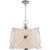 Grosvenor Large Single Hanging Shade in Polished Nickel with Linen Shade Designer: Chapman & Myers Fixture Height: 20.5"...