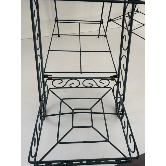 Vintage Three-Tier Wrought Iron Plant Stands – Pair For Sale In Orlando - Image 6 of 13