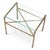 Vintage Brass Finish and Glass Side Tables, Set of 2 For Sale - Image 4 of 7