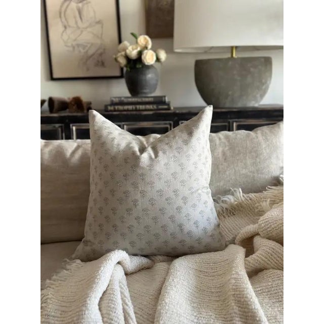 Wheatland Natural Linen Pillow For Sale - Image 4 of 5