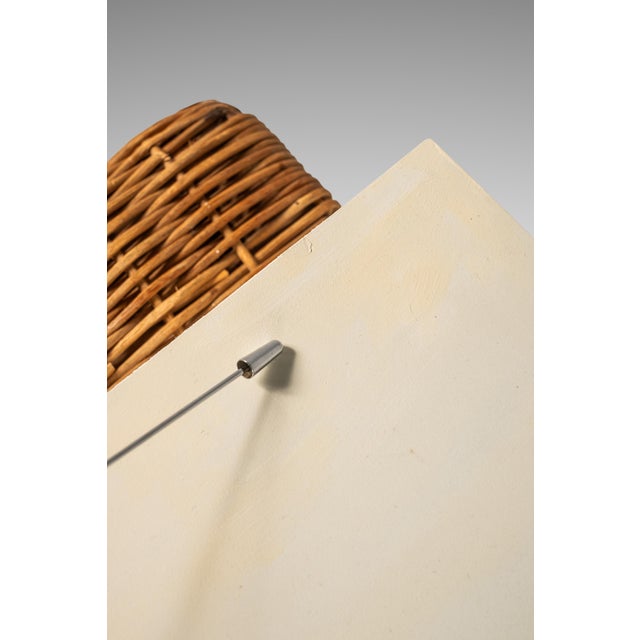 Mid-Century Modern Boho Chic Unique Long Dresser / Case Piece / Sideboard With Rattan Base, C. 1980s For Sale - Image 11 of 12