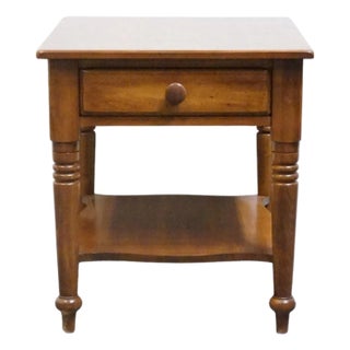 Durham Furniture Solid Cherry Early American Style 22" Accent End Table 947-53 - Made in Canada For Sale