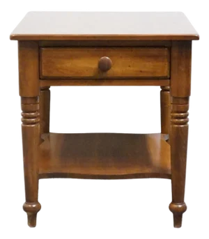 Durham Furniture Solid Cherry Early American Style 22" Accent End Table 947-53 - Made in Canada