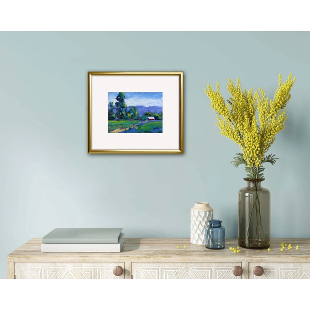 Green Valley Red Barn, Original Oil Painting Landscape For Sale In Reno/Lake Tahoe - Image 6 of 12