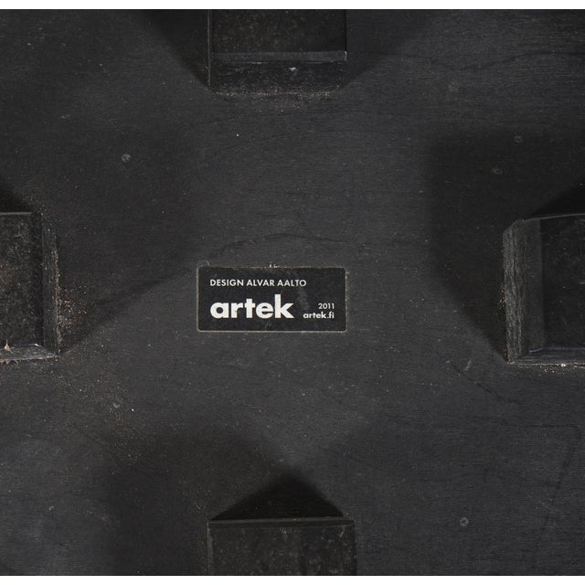 Alvar Aalto Artek Counter Stool 64 Black Birch Total of 5 For Sale In Miami - Image 6 of 6