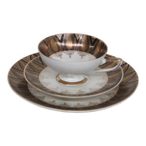 1950s HMS Royal Hanover Germany Bavaria Cup Saucer Dessert Plate 3pc
