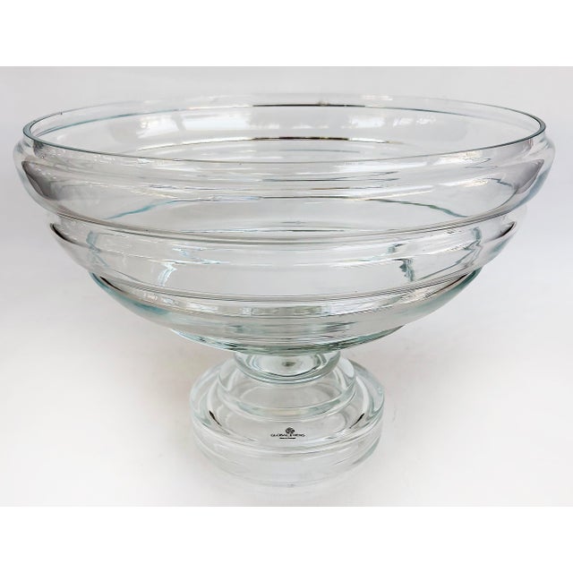 Large Blown Glass Centerpiece Bowl by Global Views Made in Portugal For Sale - Image 9 of 10