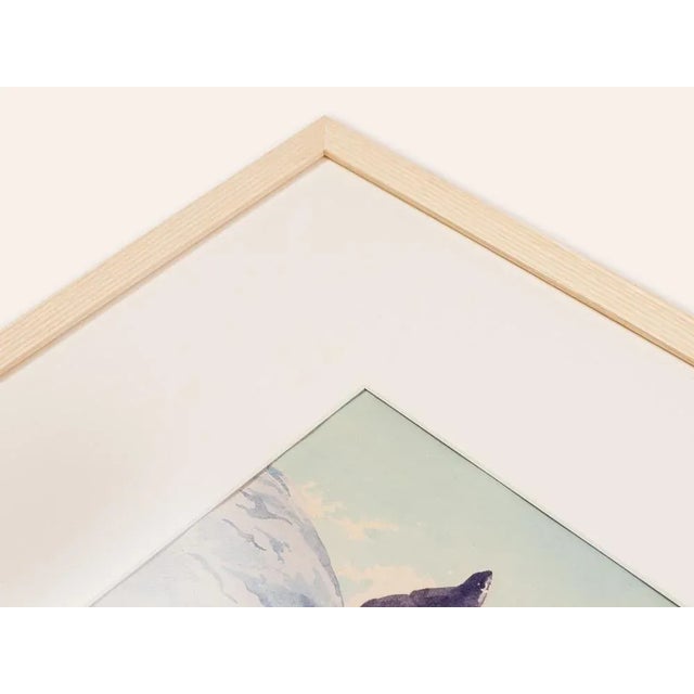 Blue Walter Ziegler, Gebirge, Gouache on Thick Paper For Sale - Image 8 of 11