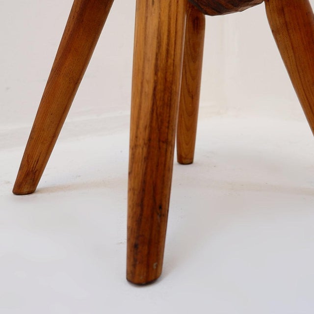 Vintage Stool in Wood, 1960s For Sale - Image 10 of 14