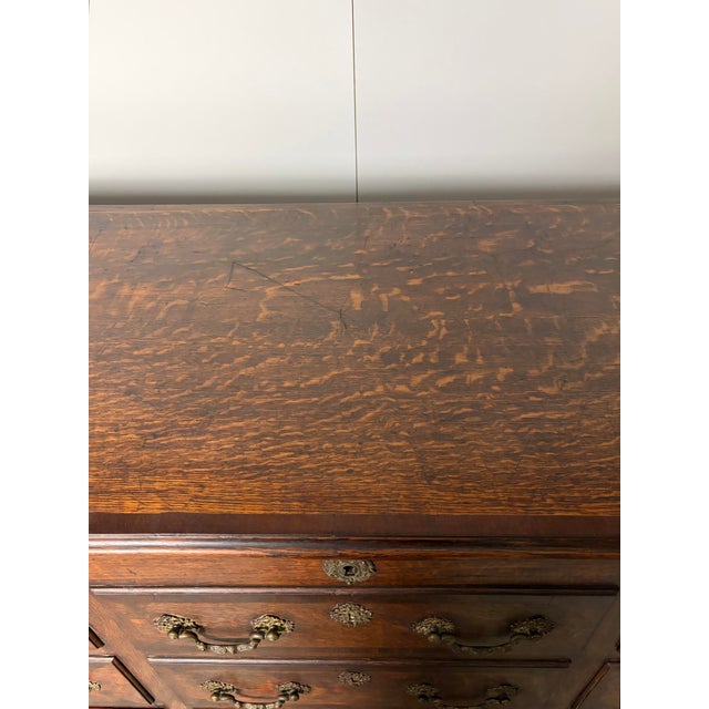 Wood Antique George III Oak Lancashire Mule Chest For Sale - Image 7 of 18