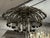 Hollywood Regency Robert Abbey Anemone Flush-Mount Fixture For Sale - Image 3 of 12