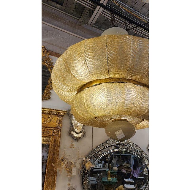 Early 20th Century Early 20th Century Large Italian Murano Chandelier For Sale - Image 5 of 5