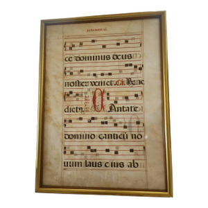 17th Century Vellum Sheet Music