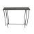 Dark Gray Grey Smoke Slate Thin Console Table 35" For Sale - Image 8 of 8