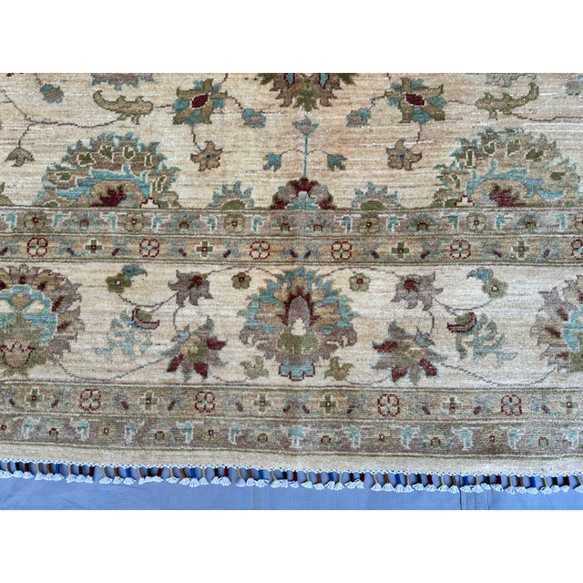 Hand-Knotted Oushak Style Wool Area Rug - 8'1" X 10'0" For Sale - Image 13 of 15