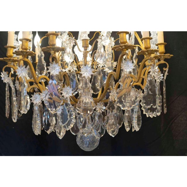 Large louis xv-style chandelier, napoleon iii period, 19th century. Large 19th-century gilded bronze chandelier with...