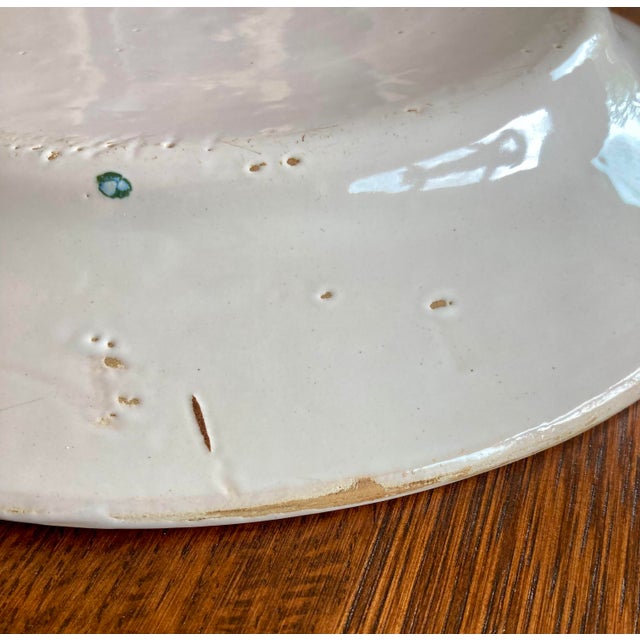 Antique French Faience Henriot Quimper Plate Petit Breton For Sale - Image 6 of 9