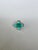 2020s Set in 18k Gold, Art Deco Emerald Sugarloaf, Turquoise & Diamond Engagement Ring, Us Size 6 For Sale - Image 5 of 16
