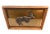 African 1950s Vintage Zambian Copper Hand Carved Impala Framed Wall Sculpture For Sale - Image 3 of 8
