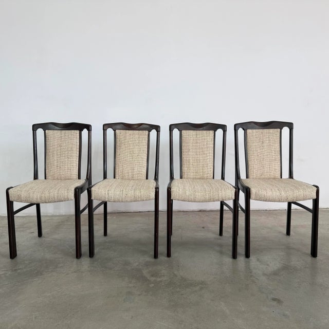 Mid-Century Modern Vintage German Dining Chairs, 1970s – Set of 4 For Sale - Image 3 of 12