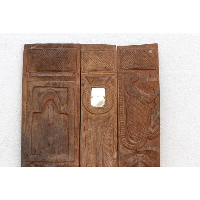 African The Threshold Oracle Carved African Nupe Door For Sale - Image 3 of 7