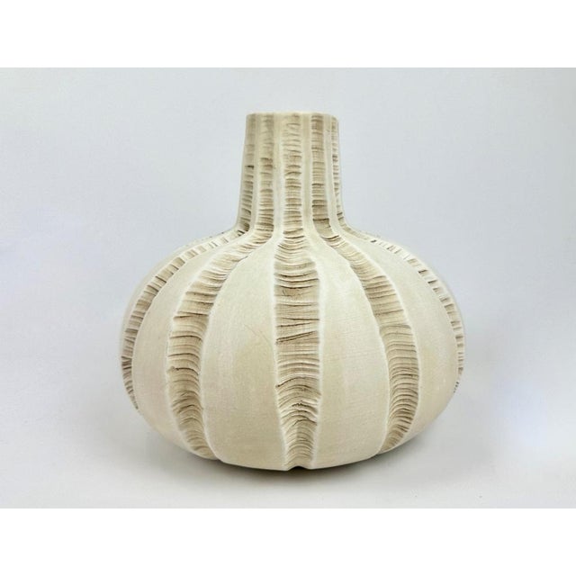 Mid-Century Modern Ceramic Vase from Gilde Handwerk, 1970s, in Very Good conditions. Designed 1970 to 1979 This piece has...