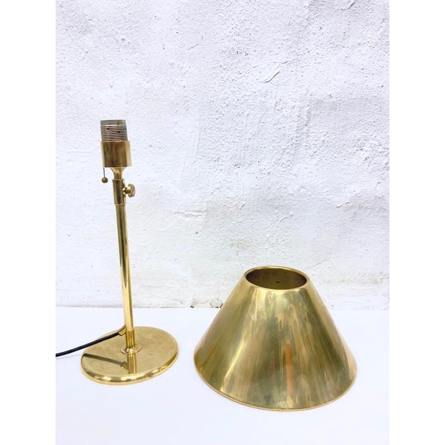 Vintage Lesan Table Lamp in Brass by Florian Schulz, 1970s For Sale - Image 15 of 16