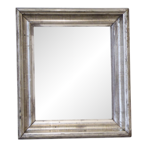 19th Century Silverleaf Stenciled Mirror