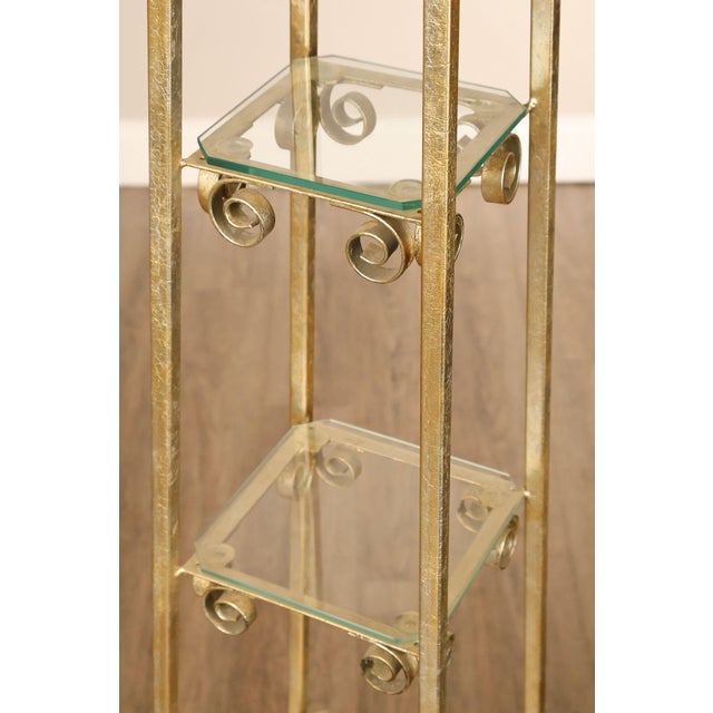Figural Monkey Form Gilt Metal Obelisk Étagère For Sale - Image 10 of 18